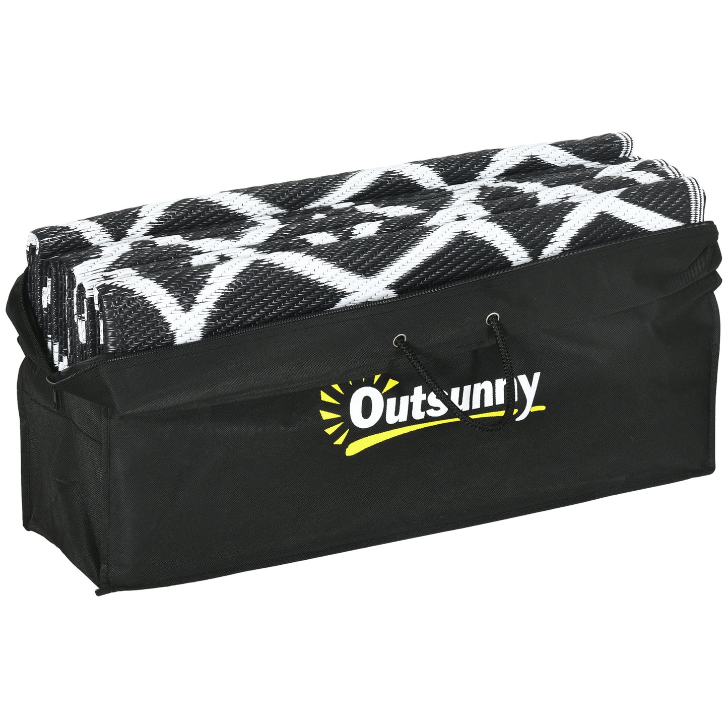 Outsunny Reversible Outdoor Rug – Waterproof, Portable & Effortlessly Stylish