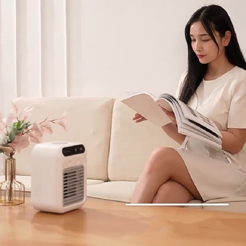 Portable USB Air Cooler Fan – Water-Cooling & Atomization for Rooms, Offices & Cars