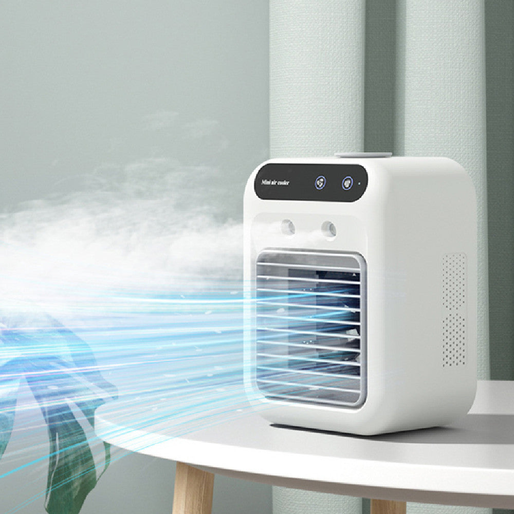 Portable USB Air Cooler Fan – Water-Cooling & Atomization for Rooms, Offices & Cars