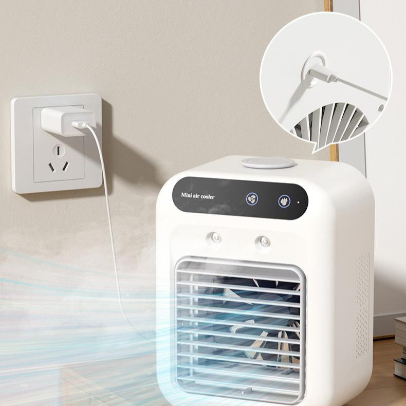Portable USB Air Cooler Fan – Water-Cooling & Atomization for Rooms, Offices & Cars
