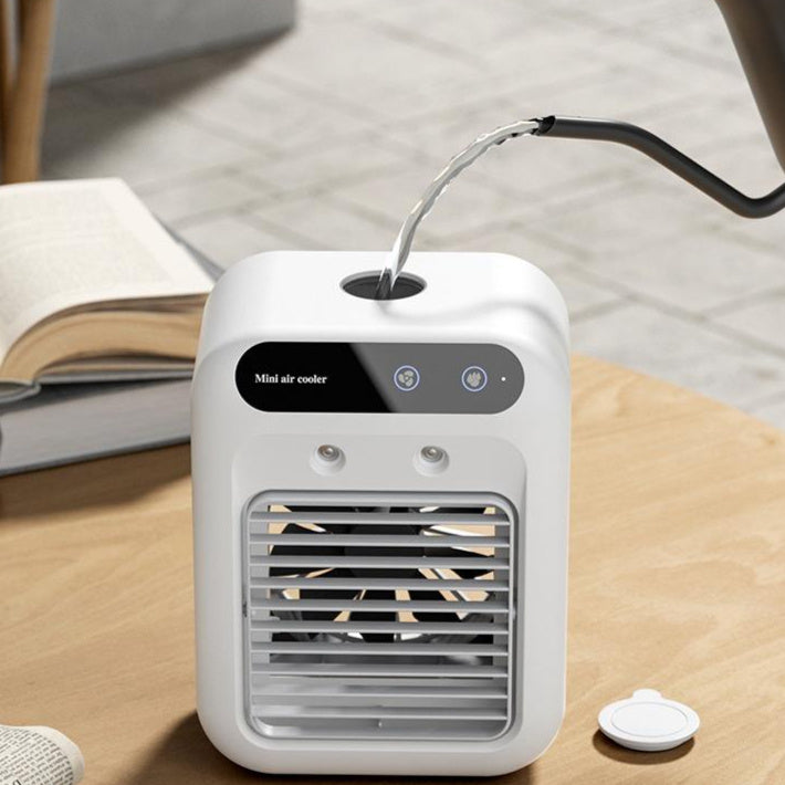 Portable USB Air Cooler Fan – Water-Cooling & Atomization for Rooms, Offices & Cars