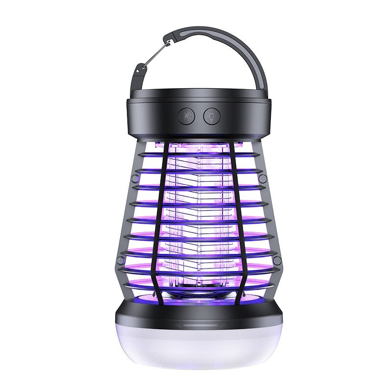 2-in-1 Electric Mosquito Killer Lamp – USB Rechargeable Swatter & Night Light for Home, Terrace & Camping