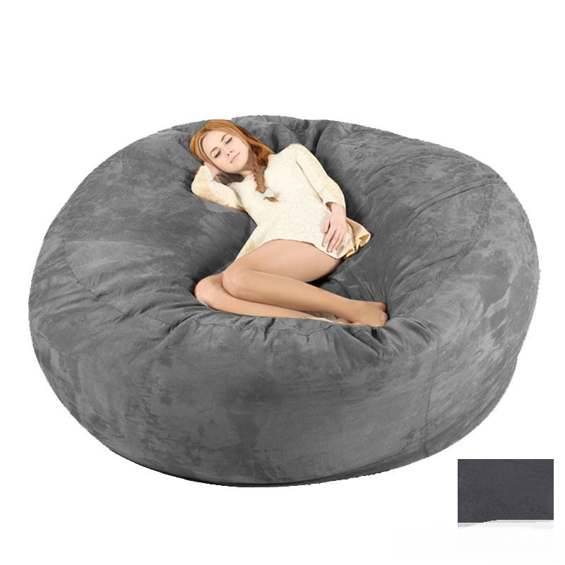 Lazy Oversized 7FT Bean Bag Chair – Soft Suede Comfort for Modern Living