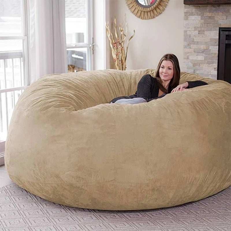 Lazy Oversized 7FT Bean Bag Chair – Soft Suede Comfort for Modern Living