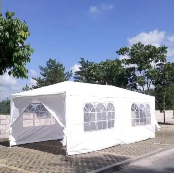 Outdoor Tent Terrace 10x20ft – Event & Party Canopy with 6 Side Walls and Zipper Doors