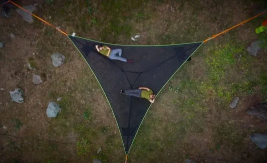 Outdoor Triangle Air Cushion Tent – Quick Setup, Single-Layer Shelter with Carbon Fiber Frame
