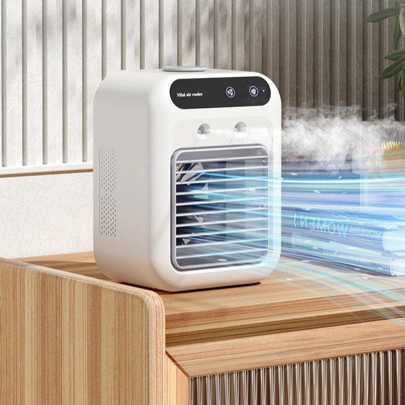 Portable USB Air Cooler Fan – Water-Cooling & Atomization for Rooms, Offices & Cars
